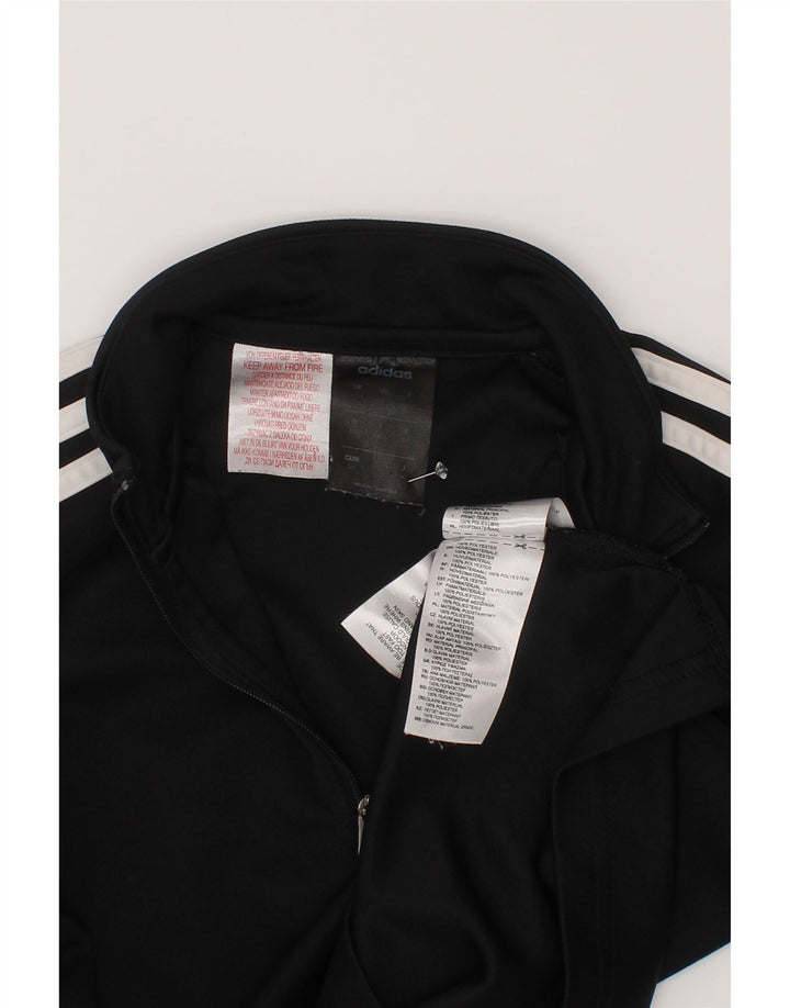 Adidas Meninos Climalite Zip Neck Pullover Treino Top 9-10 Anos Preto