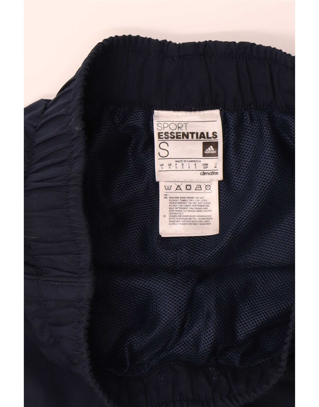 Adidas Masculino Climalite Sport Shorts Pequeno Azul Marinho Poliéster