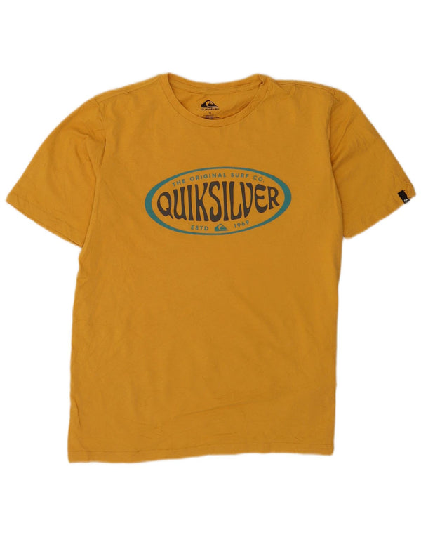 Camiseta Quiksilver Boys Regular Fit Graphic 15-16 Anos Algodão Amarelo