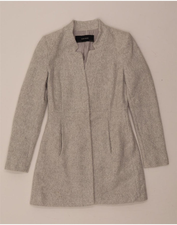 Sobretudo aberto feminino Zara UK 6 XS cinza acetato