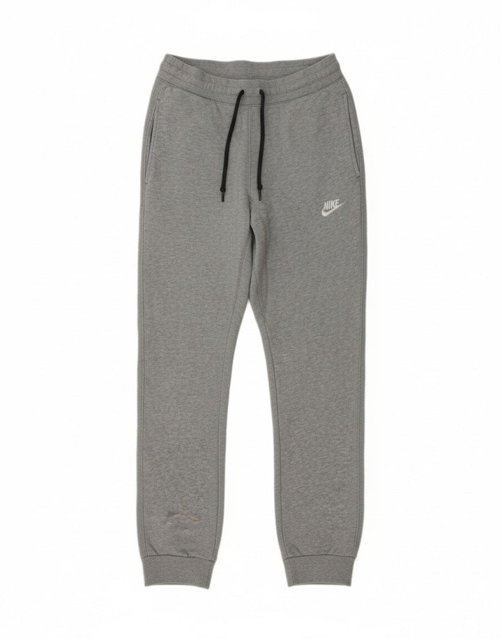 Calça de treino masculina NIKE Joggers pequeno cinza algodão