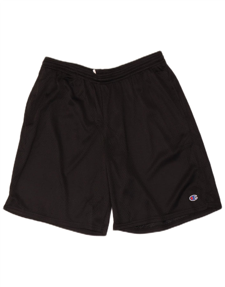 Shorts esportivos masculinos CHAMPION poliéster preto grande