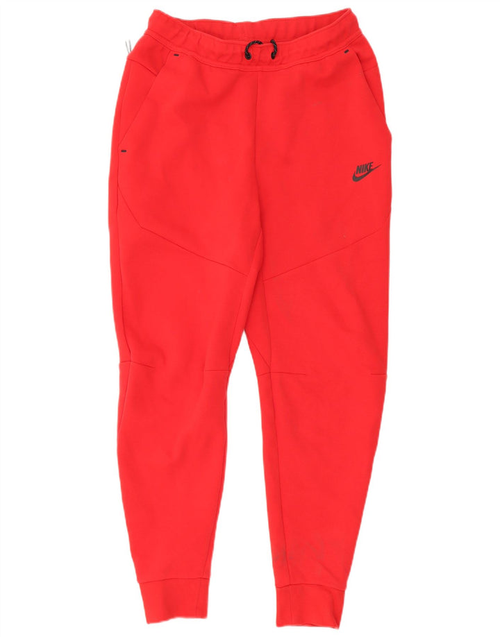 Nike Mens Treino Calças Joggers Pequeno Algodão Vermelho