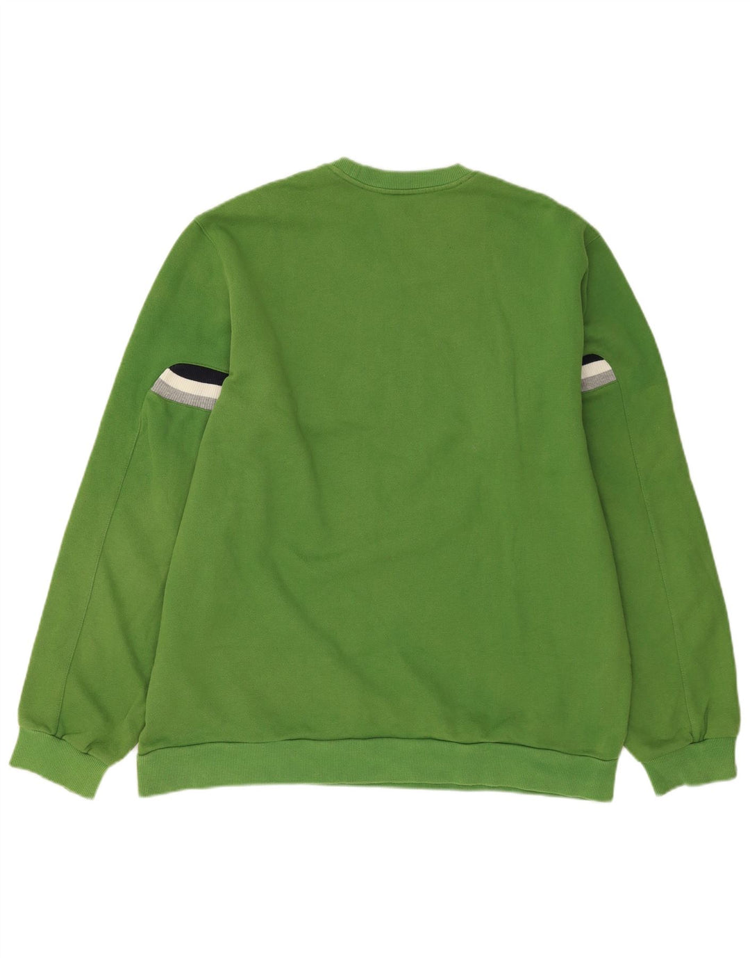 ADIDAS Mens Graphic Sweatshirt Jumper Grande Algodão Verde
