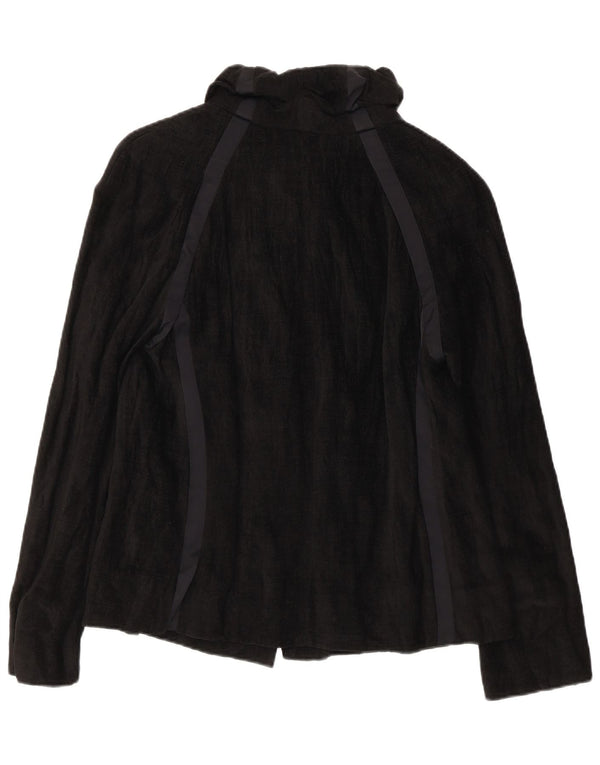 Evelin Brandt Jaqueta blazer feminina Berlin 4 botões UE 36 pequena lã preta