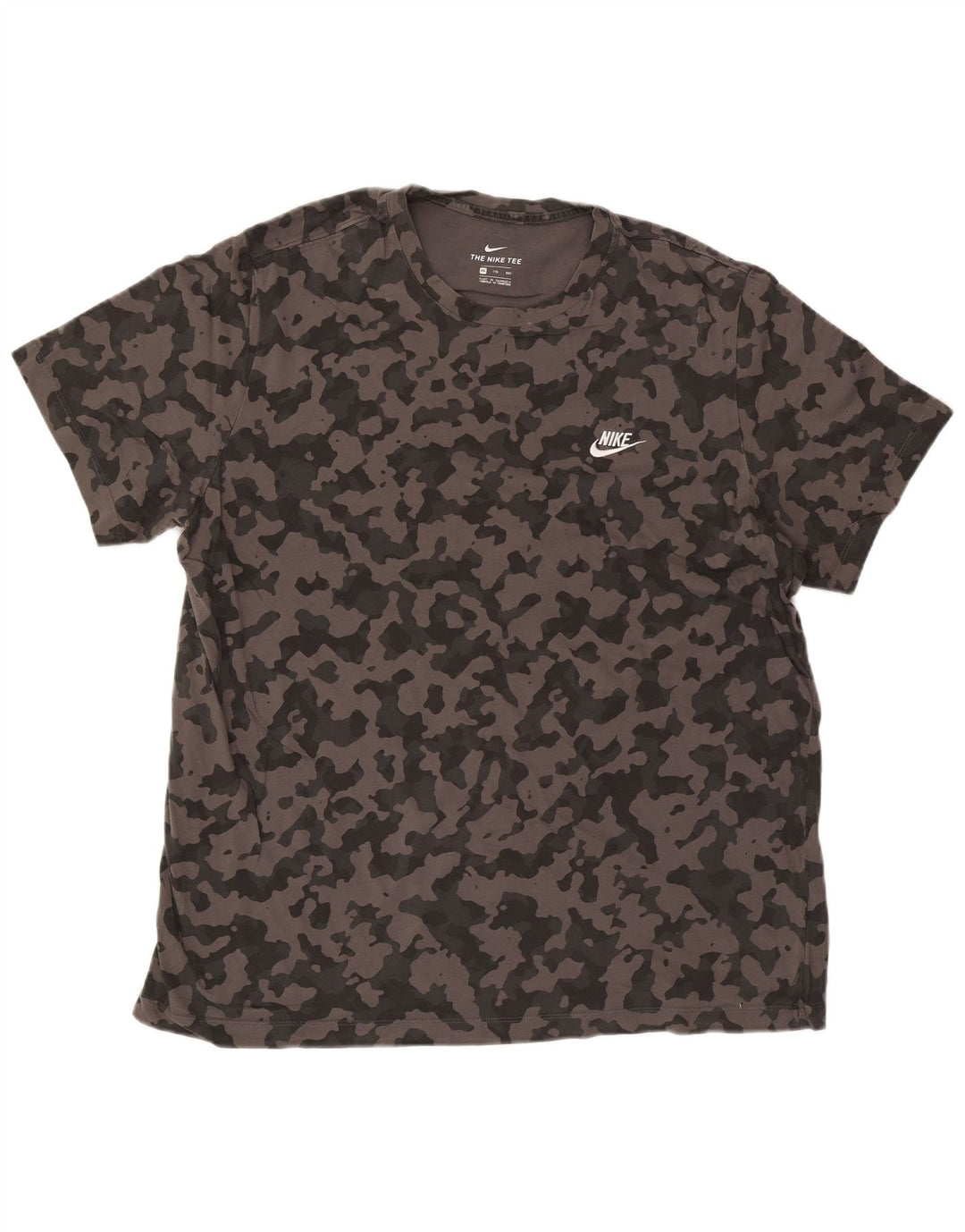 Camiseta masculina Nike Top 2XL algodão camuflado cinza