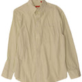 Camisa masculina Izod de algodão xadrez verde médio