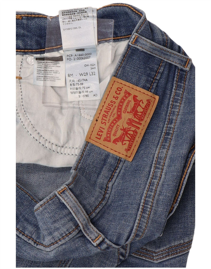 Jeans feminino clássico bootcut LEVI'S W29 L32 algodão azul