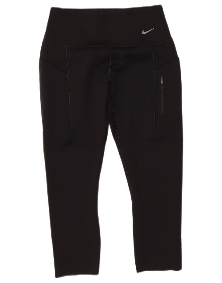 Leggings Nike Dri Fit Capri Femininas UK 12 Médias Pretas