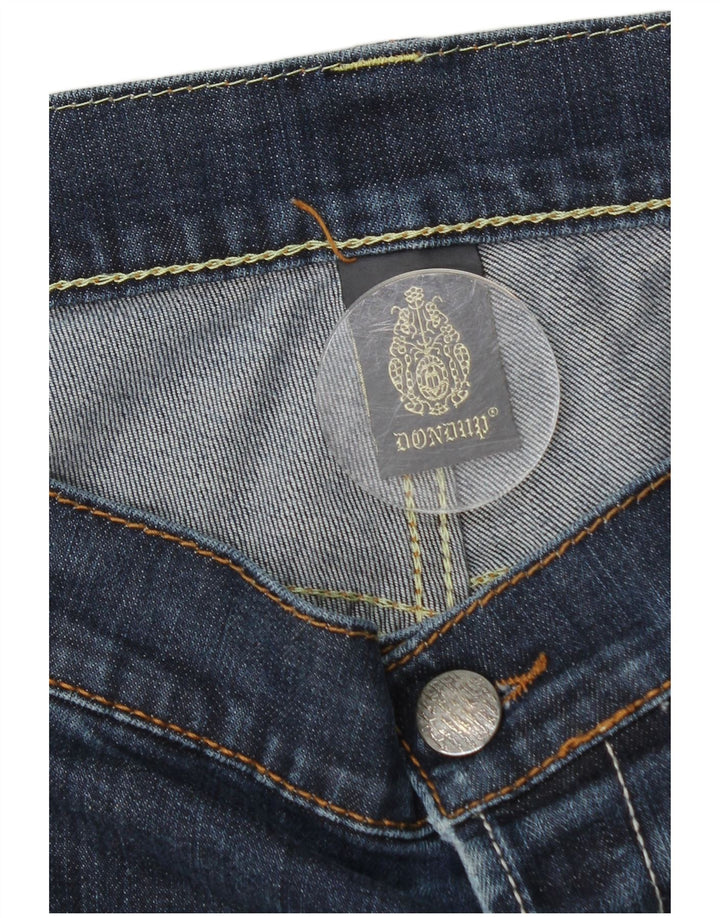 Dondup Mens Slim Jeans W36 L34 Azul Algodão