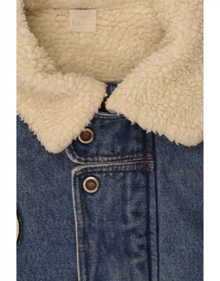 Jaqueta masculina Mash Sherpa Denim Flight Aviator IT 48/50 Azul Médio