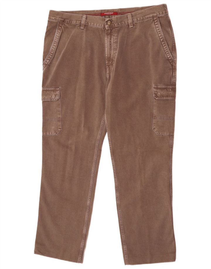 Calça Carrera Masculina Regular Fit Cargo W40 L30 Algodão Marrom