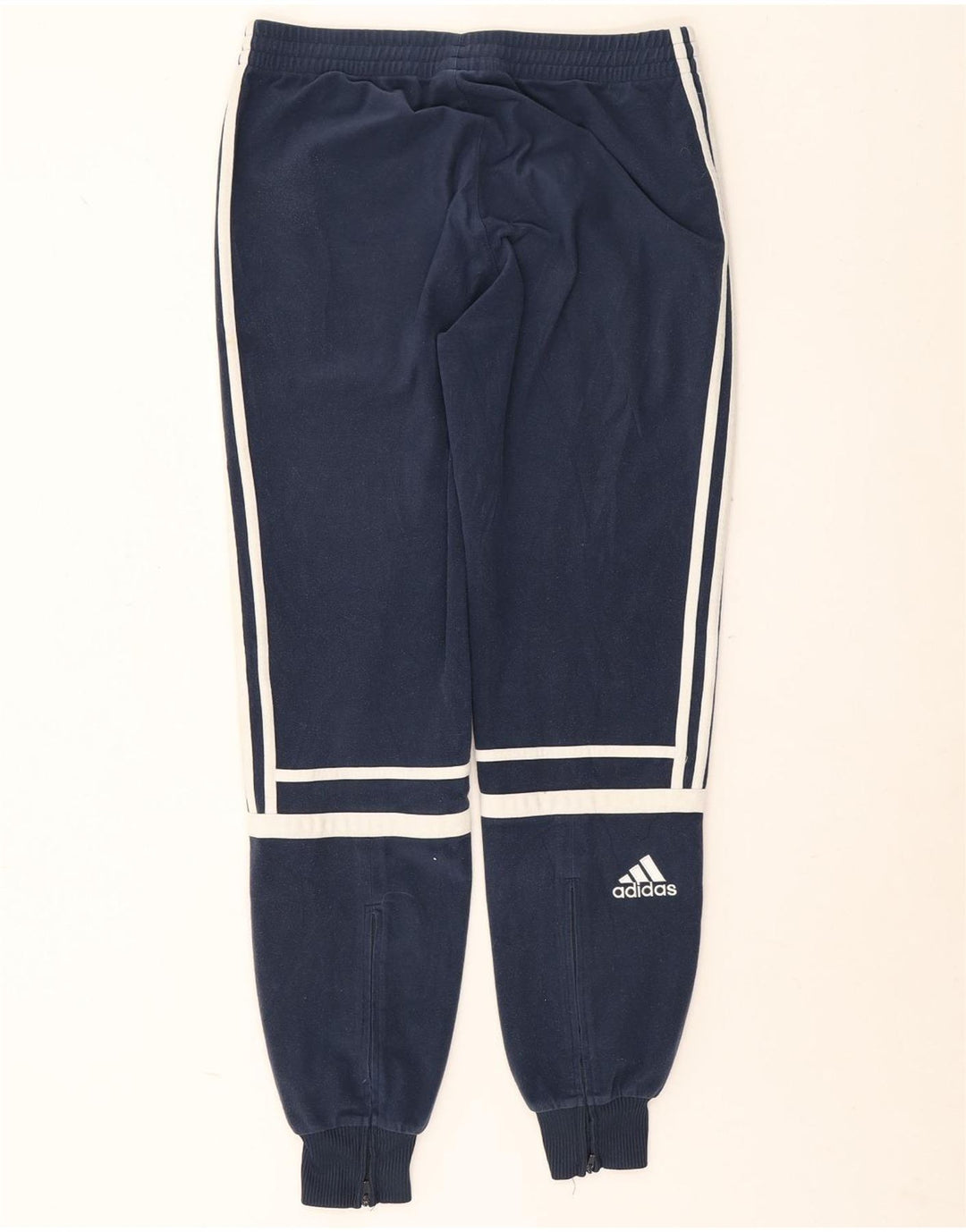 Calça de treino masculina Adidas Joggers médio azul marinho colorblock