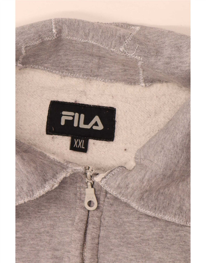 Jaqueta feminina Fila Graphic Tracksuit Top UK 20 2XL cinza manchado