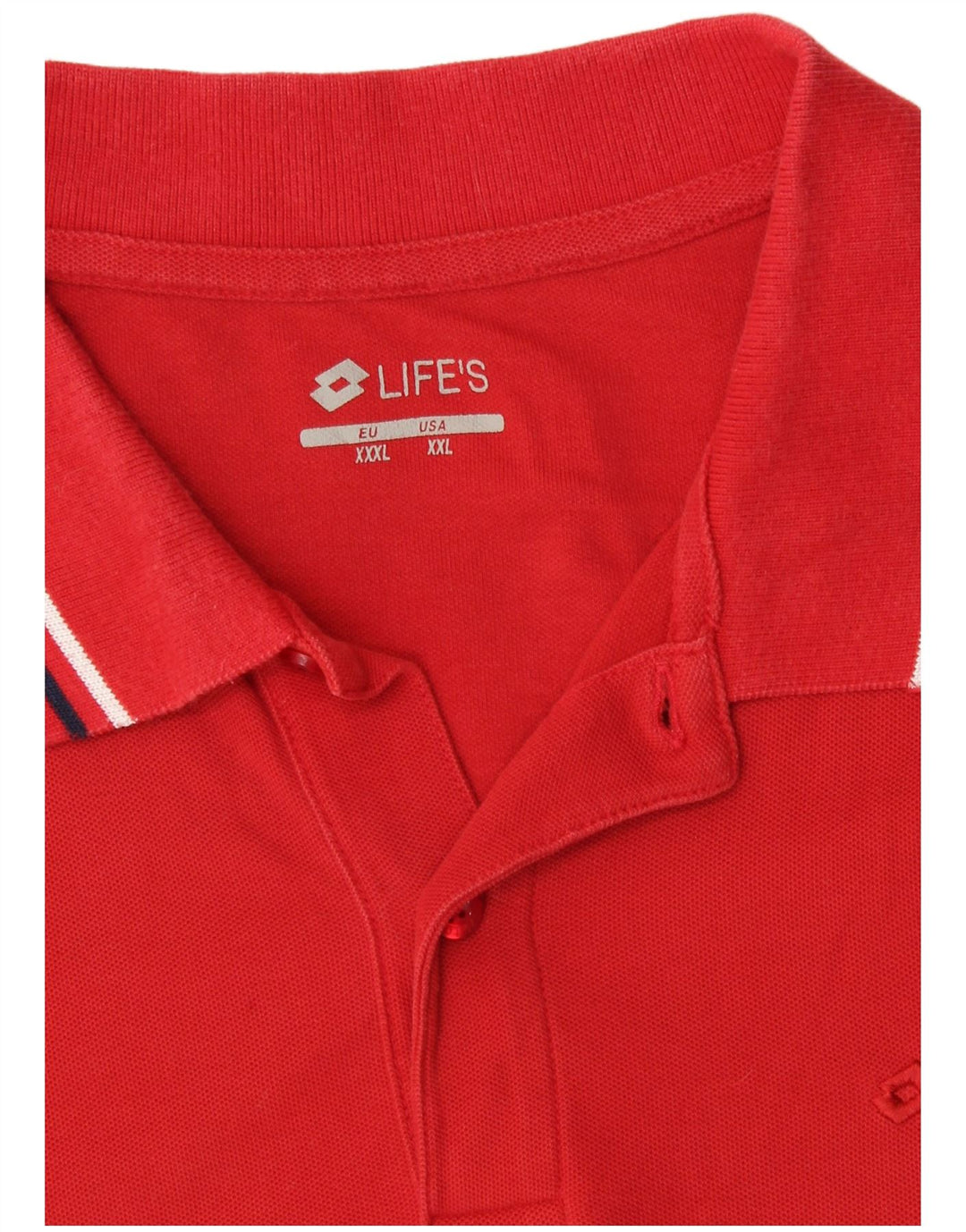 Camisa polo masculina LOTTO 2XL algodão vermelho