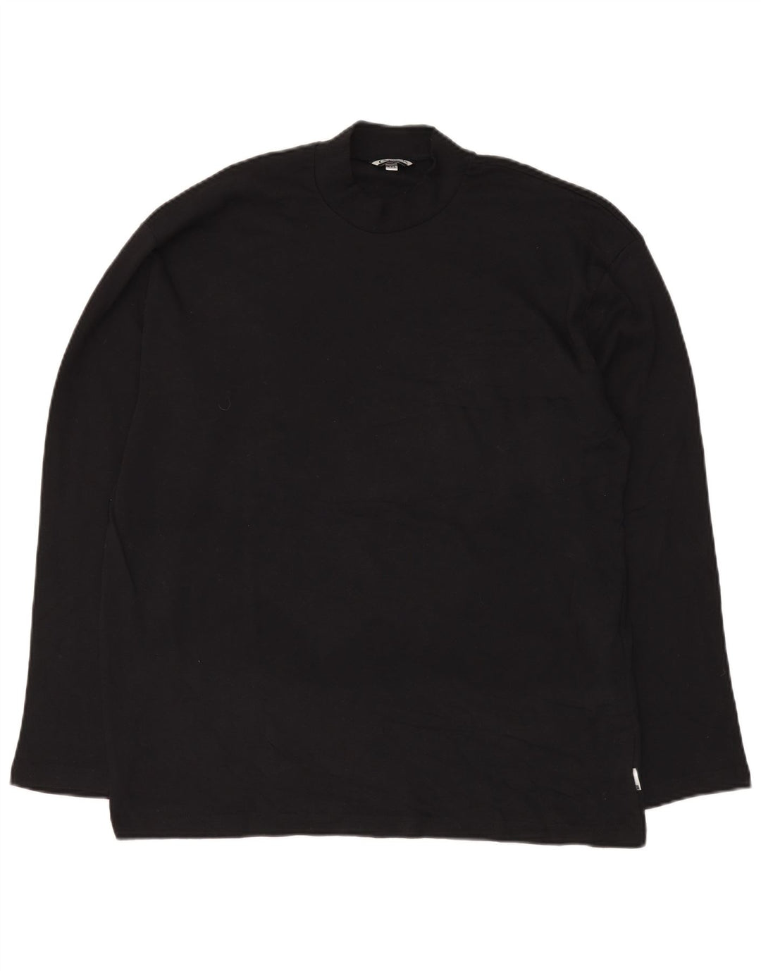 F.LLI CAMPAGNOLO Top masculino manga comprida 2XL algodão preto