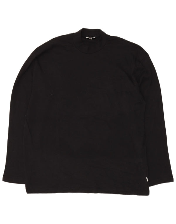 F.LLI CAMPAGNOLO Top masculino manga comprida 2XL algodão preto