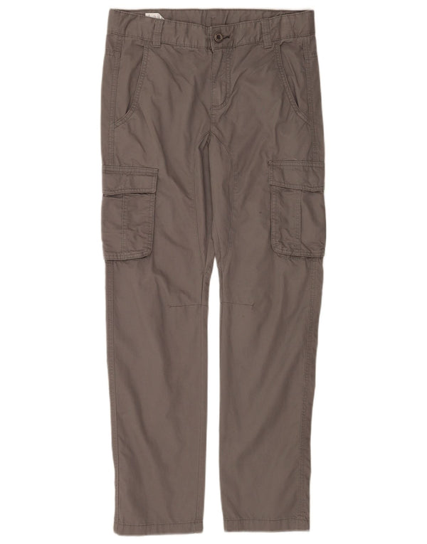 Calças Benetton Boys Straight Cargo 11-12 Anos 2XL W28 L28 Cinza Algodão