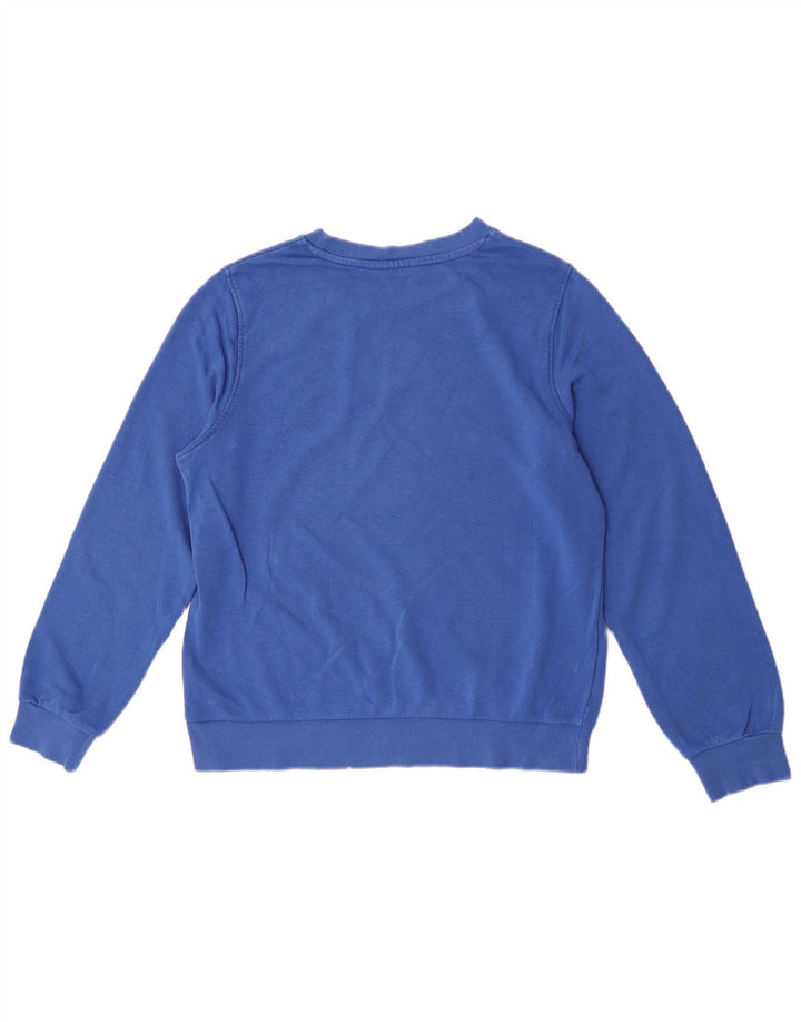 Suéter feminino Marks & Spencer Reino Unido 12 algodão azul médio