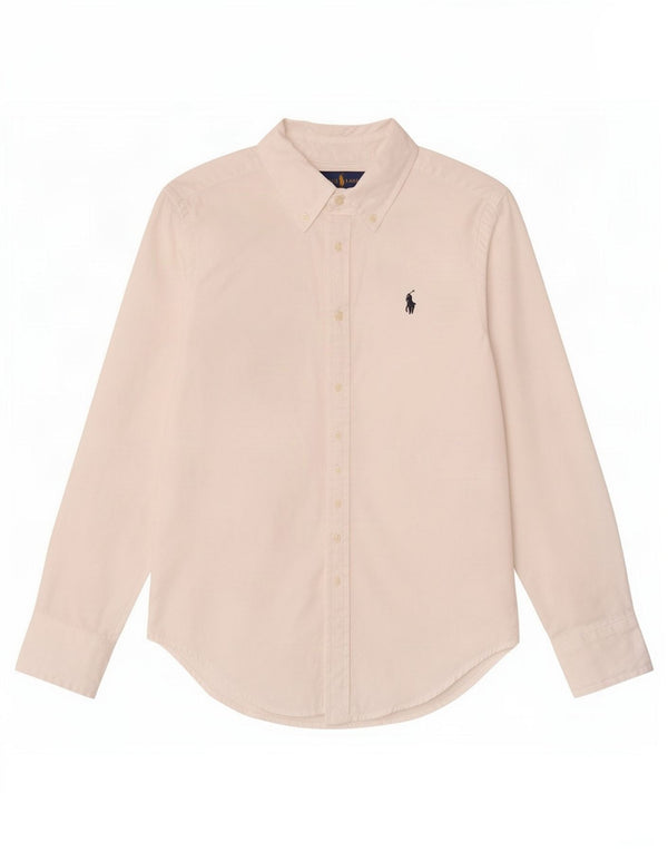 Camisa masculina Ralph Lauren 7-8 anos algodão branco
