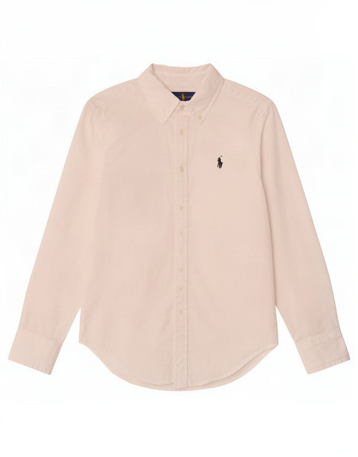 Camisa masculina Ralph Lauren 7-8 anos algodão branco