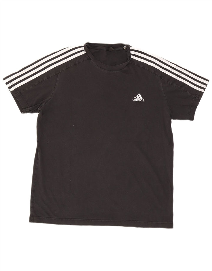 Adidas Mens Camiseta Top Grande Preto