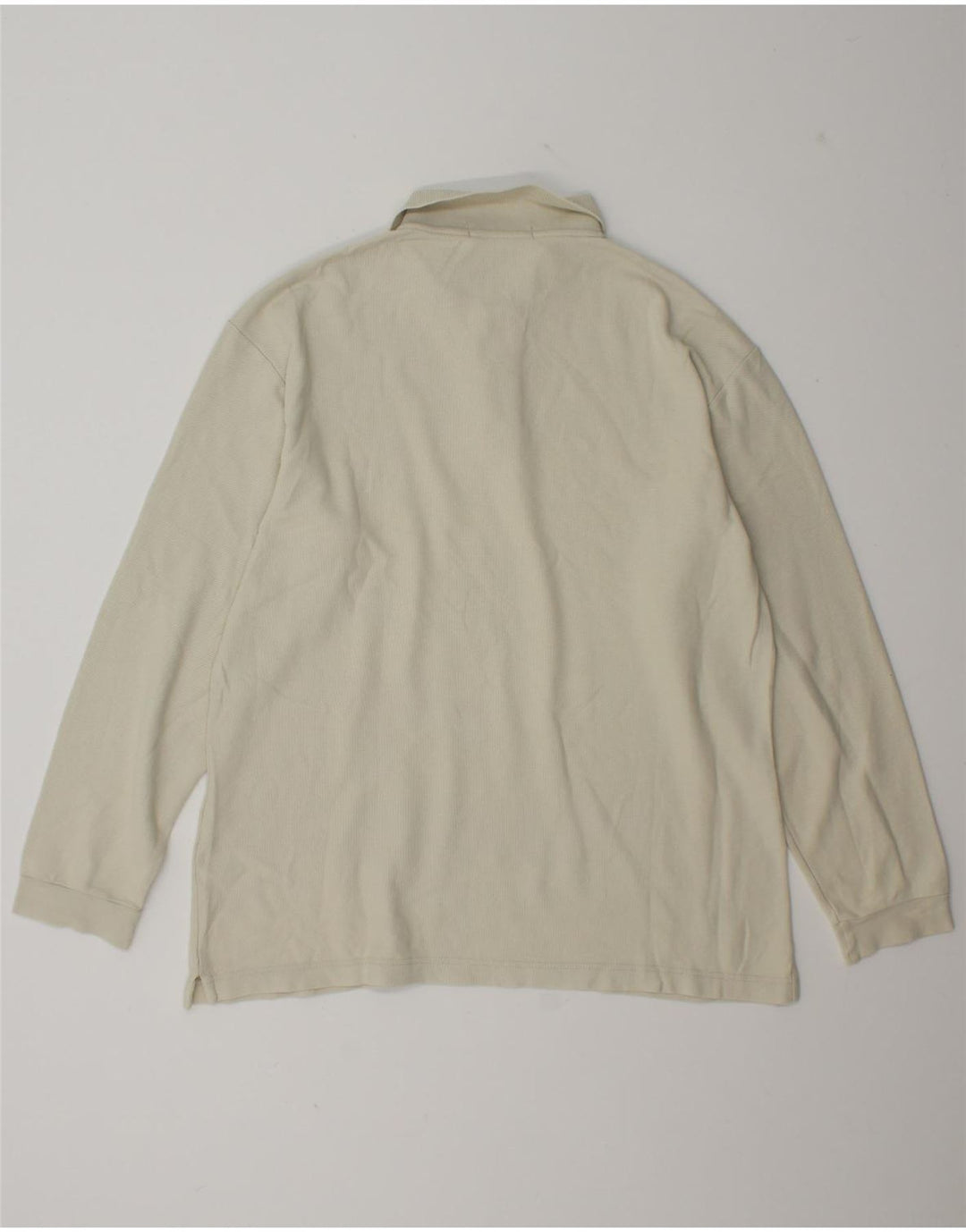 Camisa polo masculina Fila manga comprida IT 50 médio off white algodão