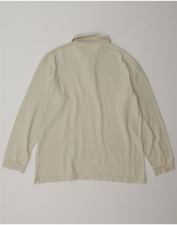 Camisa polo masculina Fila manga comprida IT 50 médio off white algodão