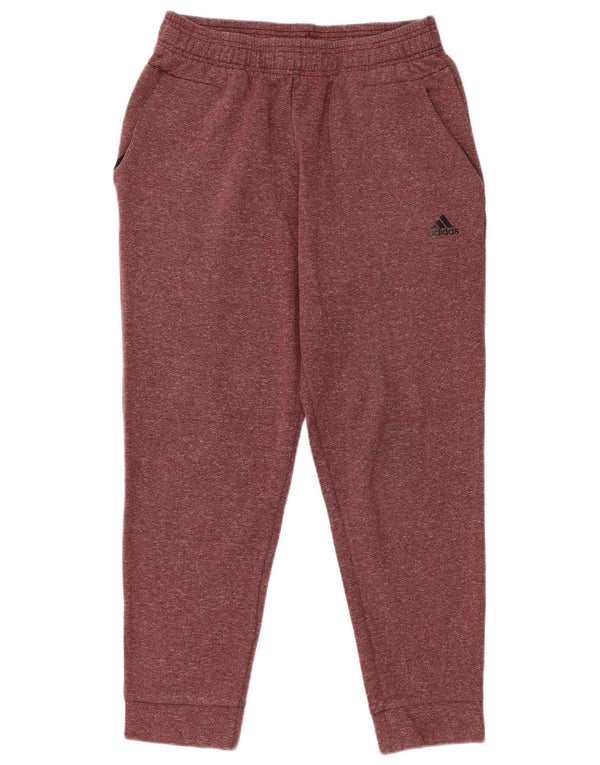 Adidas Mens Calças de treino Joggers Médio Borgonha Flecked Algodão