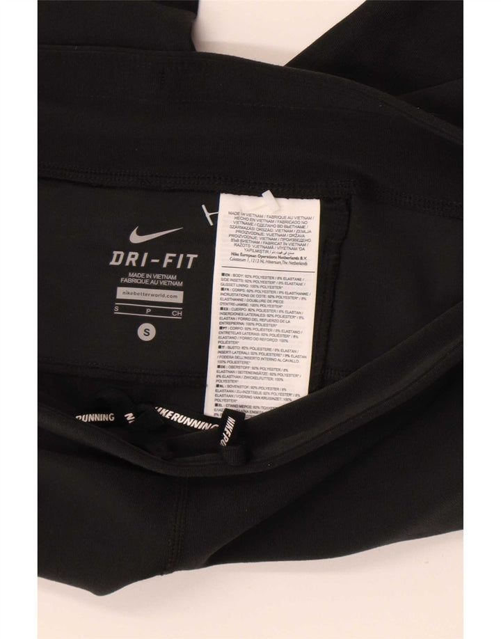 Leggings Nike Capri Femininas UK 8 Pequenas Poliéster Pretas