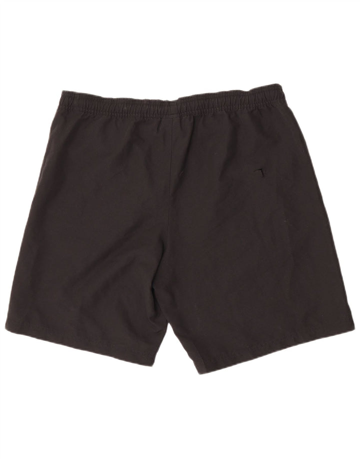 Shorts esportivos masculinos Adidas grande poliéster preto