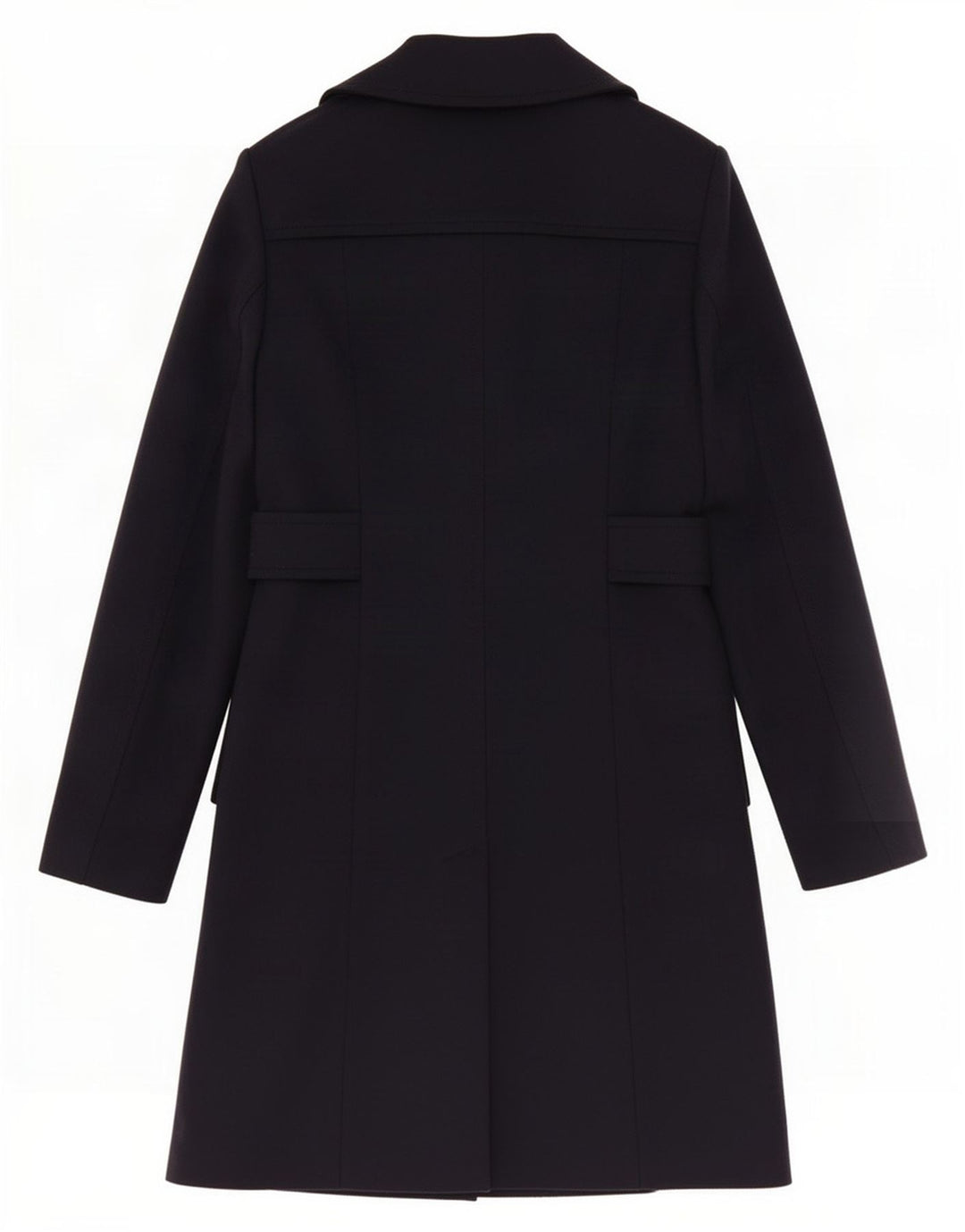 Sobretudo feminino Hugo Boss US 4 pequeno lã azul marinho
