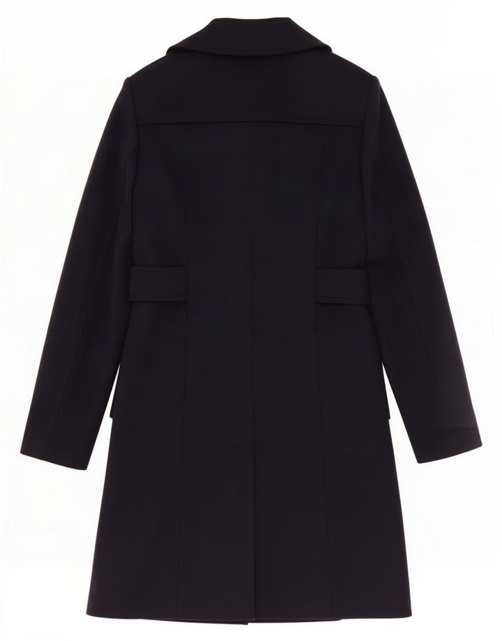 Sobretudo feminino Hugo Boss US 4 pequeno lã azul marinho