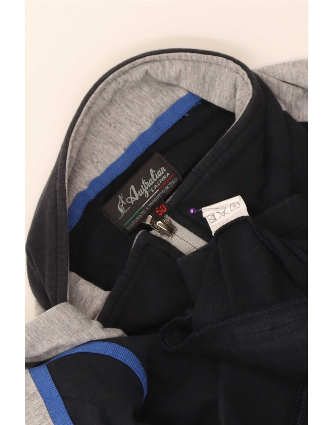 AUSTRALIAN L'ALPINA Jaqueta masculina de agasalho IT 50 Médio Azul Marinho