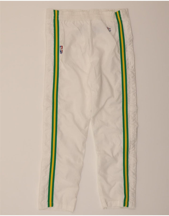 CHAMPION Mens Tracksuit Trousers Medium  White Polyester Vintage Champion and Second-Hand Champion from Messina Hembry 