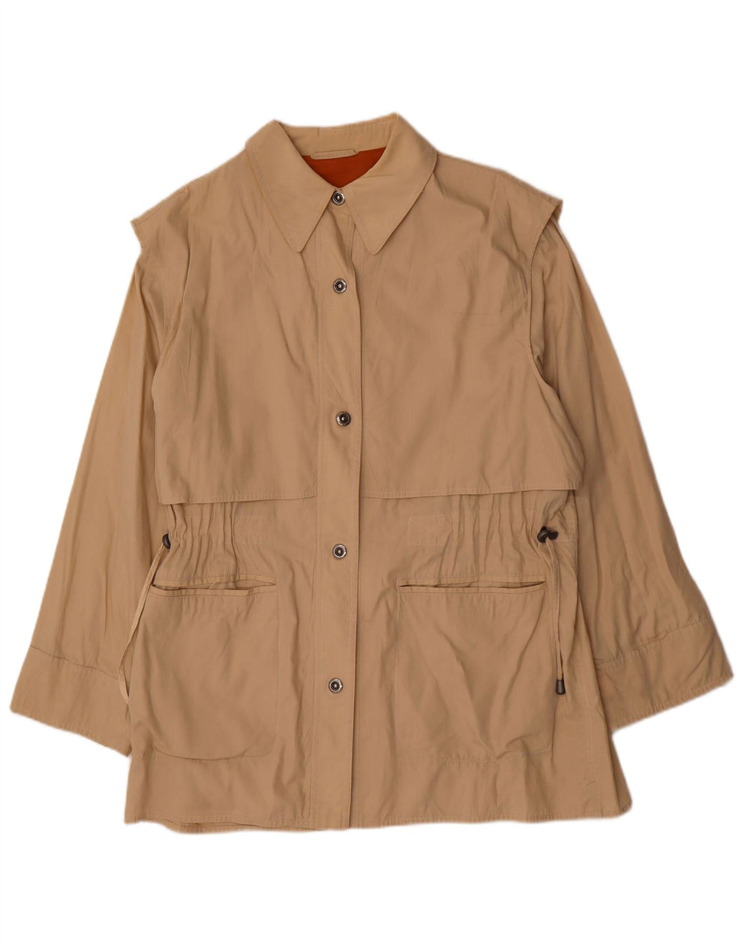 Trench Coat feminino vintage IT 46 grande algodão bege