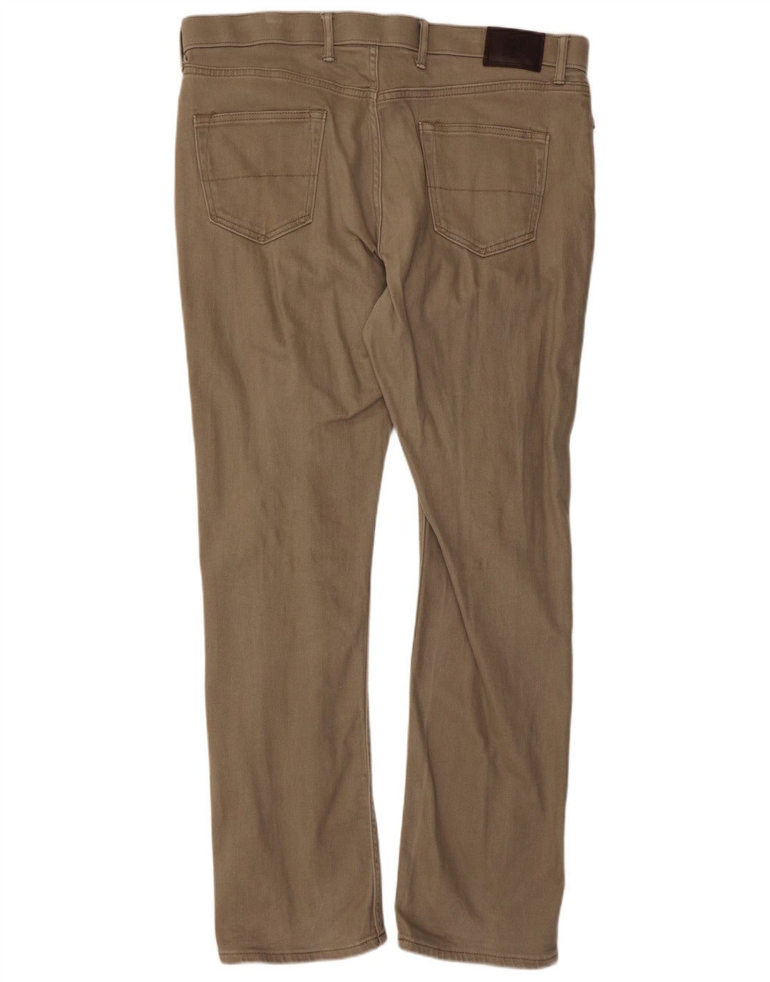 Calça feminina reta regular casual Marks & Spencer W40 L33 bege