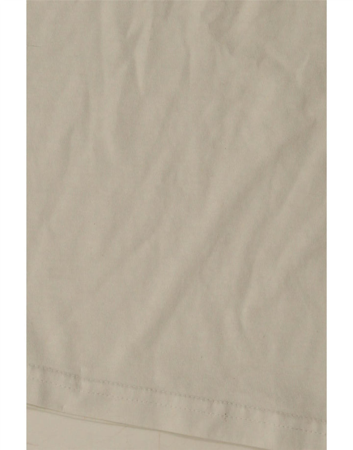 Camiseta masculina gráfica ELLESSE Top médio algodão branco