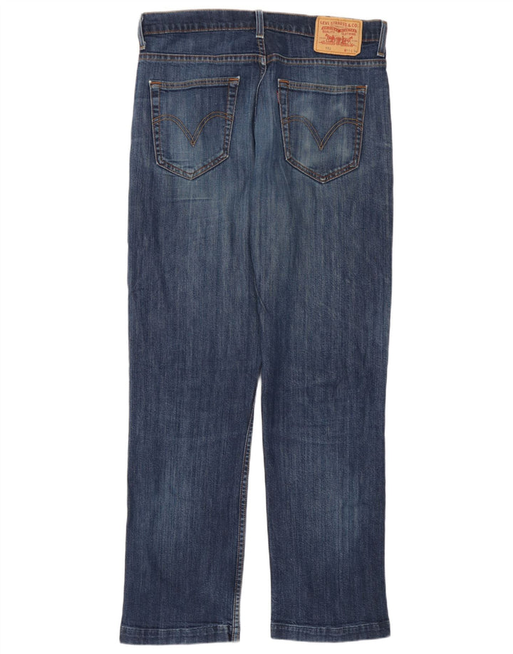 Calça jeans feminina Levi's 752 Straight W33 L31 azul algodão