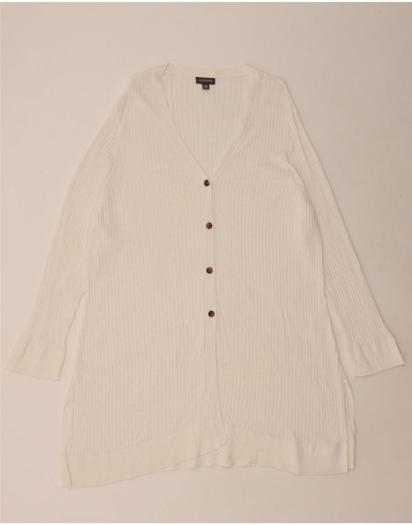 Suéter feminino Marks & Spencer Autograph Longline Cardigan Reino Unido 20 2XL branco
