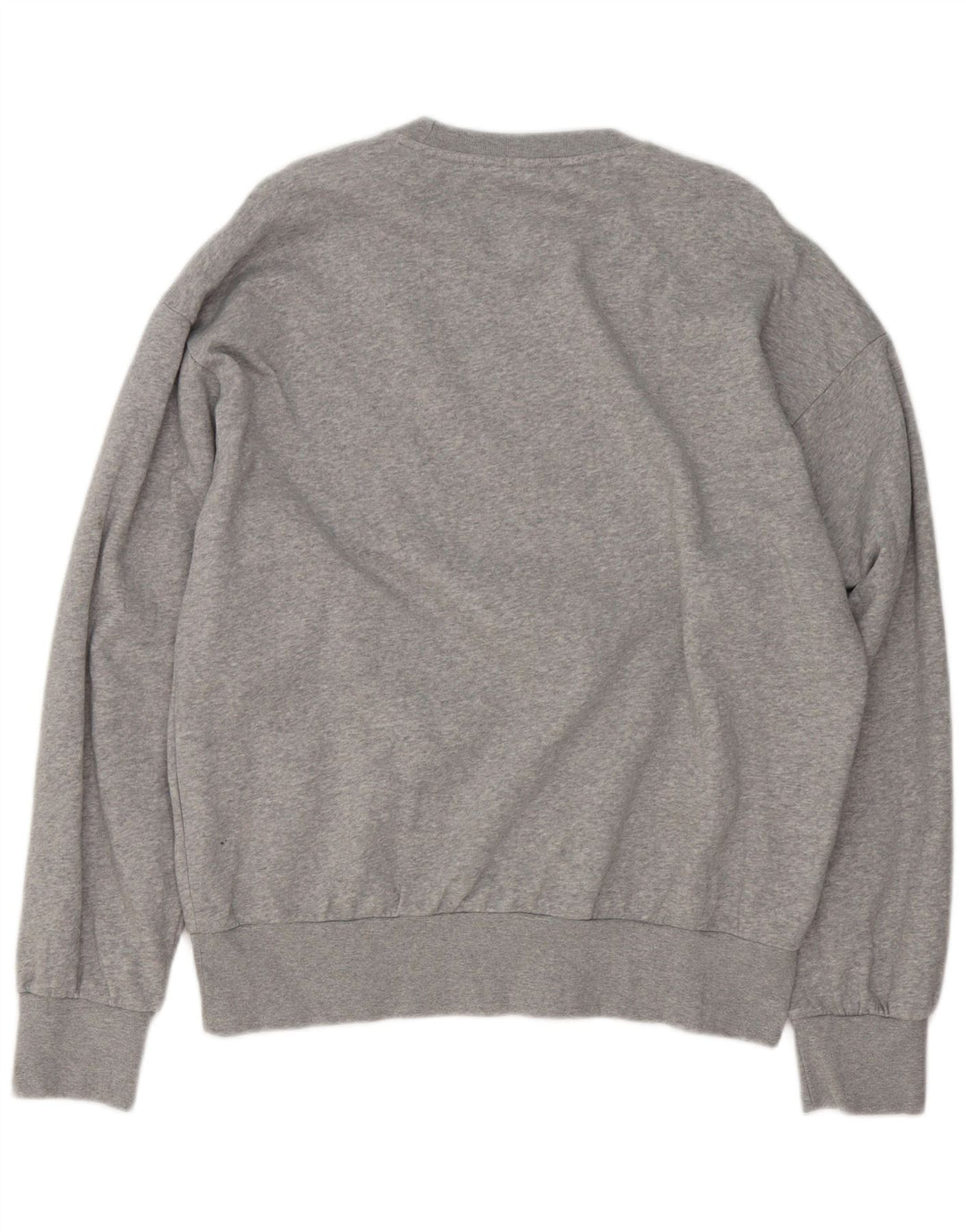 Adidas moletom gráfico masculino jumper grande algodão manchado cinza