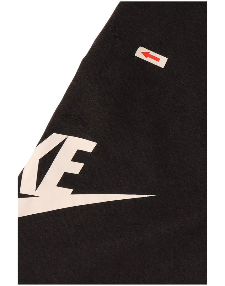 Shorts esportivos gráficos masculinos Nike grandes de algodão preto