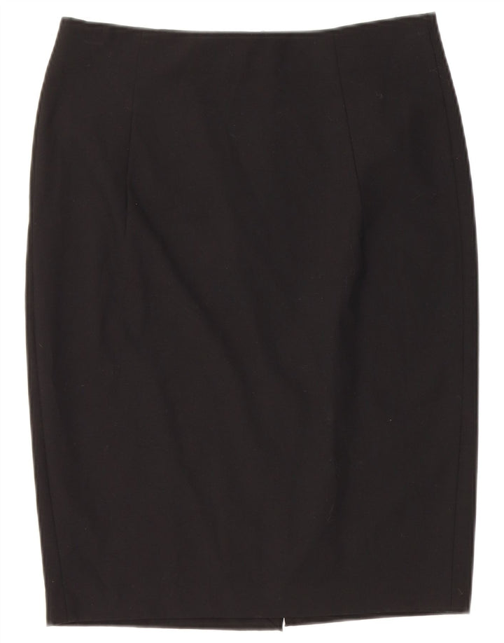 Saia lápis feminina Zara EU 38 pequena W28 poliéster preto