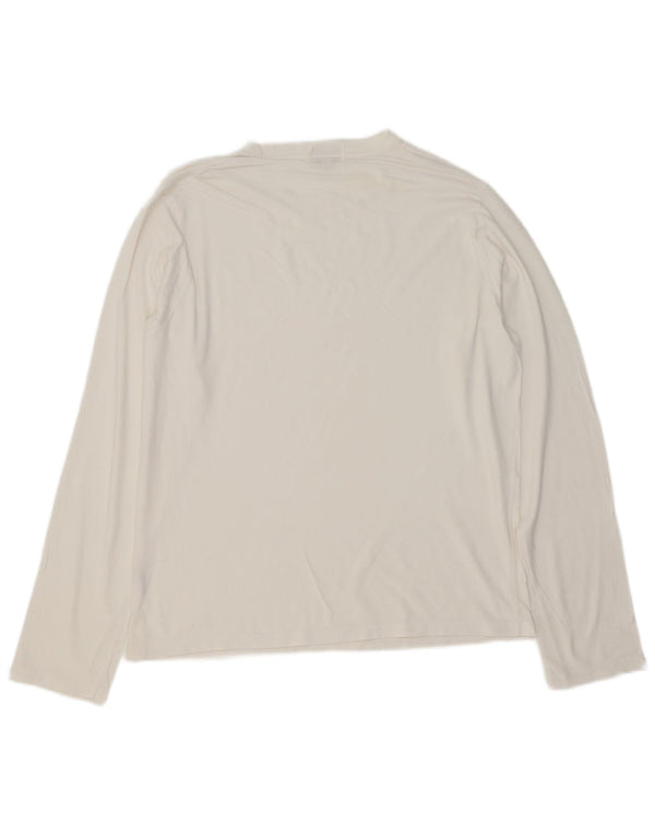 LEVI'S Top masculino de manga comprida grande algodão branco