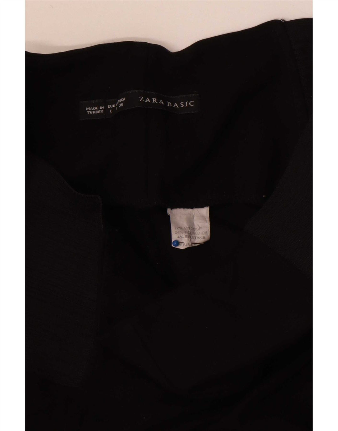 Zara Leggings feminino grande preto colorblock viscose