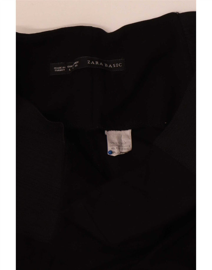 Zara Leggings feminino grande preto colorblock viscose