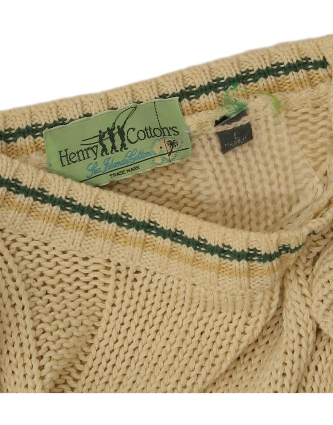 Suéter masculino Henry Cottons com gola canoa grande amarelo