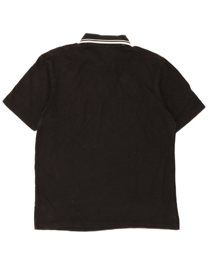 Camisa polo masculina WRANGLER de algodão preto médio