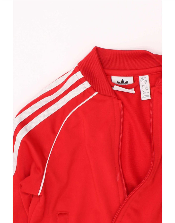 Jaqueta Adidas Meninos Treino Top 6-7 Anos Poliéster Vermelho