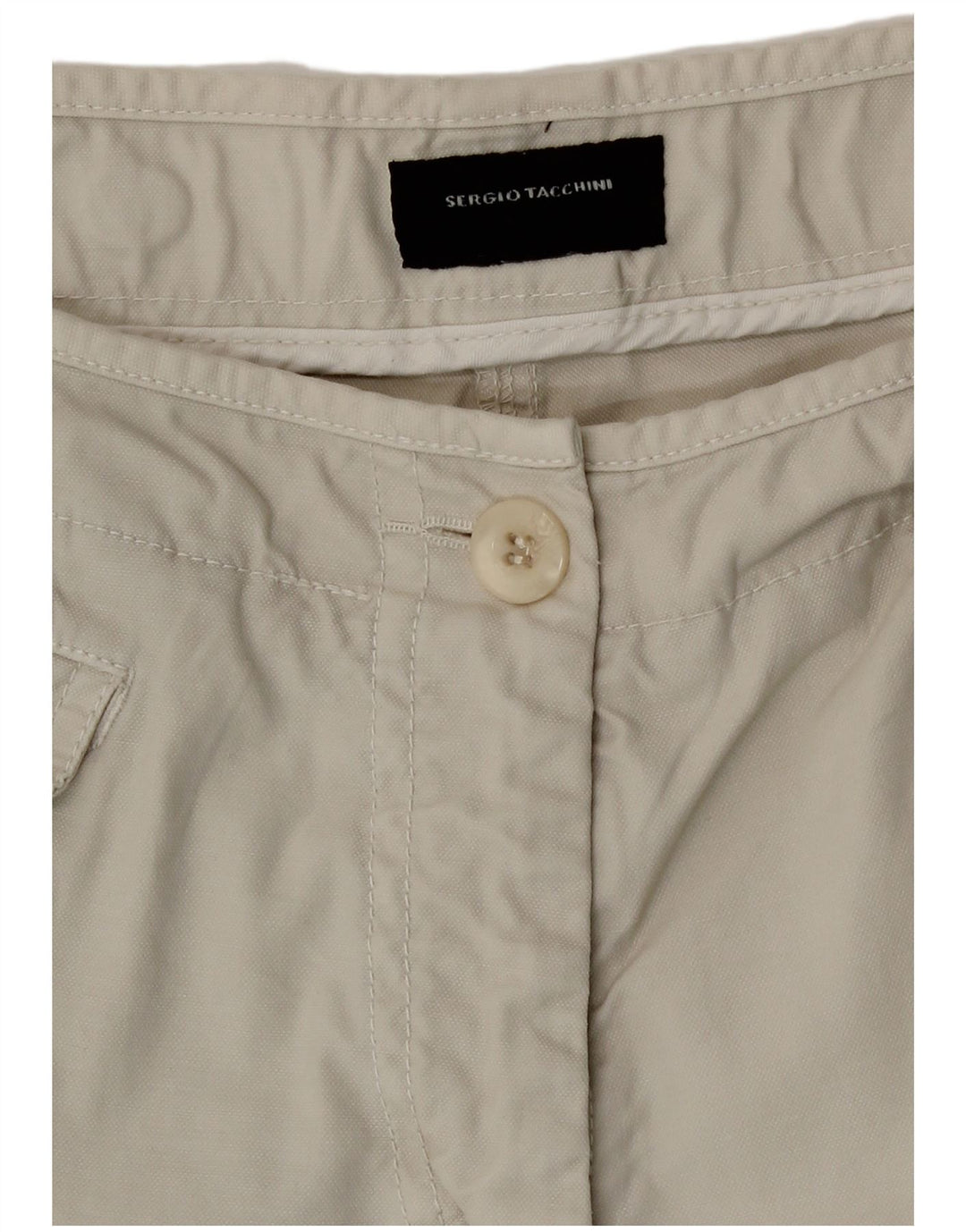 Shorts cargo feminino Sergio Tacchini grande W32 bege